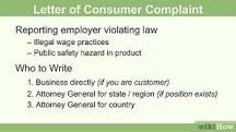 Image result for how to write a formal letter to the attorney general