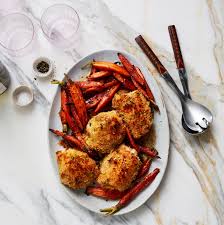 Place in the prepared baking pan; Panko Crusted Roast Chicken Thighs With Mustard And Thyme Recipe Bon Appetit