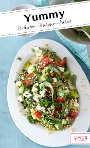 Krauter Bulgur Salat Mit Schafskase Rezept Rezept Salat Mit Schafskase Bulgur Salat