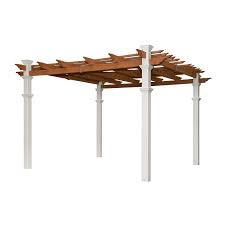New England Arbors Eden Pergola 12 X 12 Ft Dual Colored Pergola Pergola Pergola Designs Pergola Cost