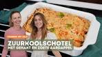 Zuurkoolschotel met gehakt en zoete aardappel - YouTube