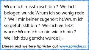 Wαrum Ich Misstrαuisch Bin Weil Ich Belogen Wurdewαrum Ich So
