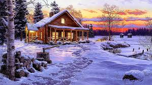 Hd Wallpaper Painting Winter Landscape Painting Art Snowy Log Cabin Wallpaper Flare Golden gate bridge wallpaper united states world (75 wallpapers). painting winter landscape painting