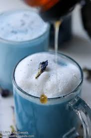 Blue Butterfly Pea Flower Tea Latte Mermaid Latte Hot Tea Drink Recipe Tea Latte Butterfly Pea Flower Tea Butterfly Pea Flower