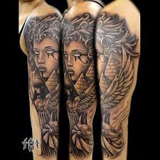 Half sleeve tattoo designs can enable you to get closer to a final option for your next tattoo. Egyptian Tattoo Sleeve On Pinterest Egyptian Tattoo Tattoos And Egyptian Tattoo Sleeve Egyptian Tattoo Tattoos