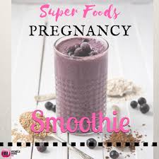(literally only blueberry + banana, custom. Superfoods Pregnancy Smoothie Michelle Marie Fit