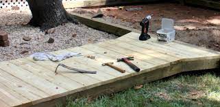 How To Build A Wooden Walkway Step By Step Tutorial - Faithfully Free