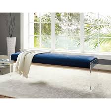 Versatile bedroom furniture solutions such as benches offer functionality and style; Blue Velvet Bedroom Bench Off 50