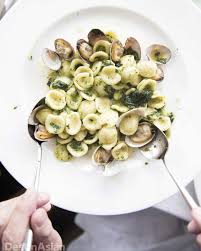 The Signature Little Ears Pasta With Turnip Greens And Clams In Puglia Which Also Produces Some Of Italy S Best Olive Oils And Semoli Turnip Greens Turnip Food