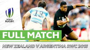 New Zealand V Argentina Rugby World Cup 2015 Youtube
