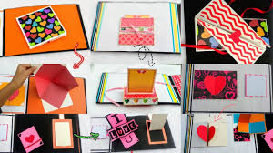 Get a sheet of any writing material, preferably that thin cardboard, but coloured paper or thick cardboard will do. How To Make Scrapbook Pages 10 Different Cards Ideas Diy Scrapbook Tutorial Part Two 3 Youtube