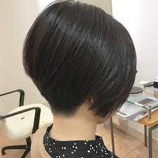 2020年 前下がりショートボブ前髪あり なし アナタはどっち派 hair 襟足 刈り上げ 前下がりボブ ショートボブ