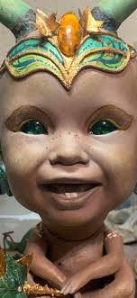 Demons made from broken porcelain dolls and more