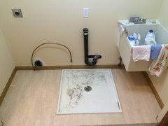 We are adding new vinyl floor in our laundry area and are buying a new washer dryer also. Anyone Have A Drain Pan Under The Washer