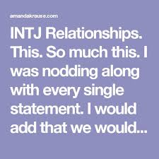 So, what are these small things intjs in… intj relationships and dating. Infj And Intj Dating Struggles