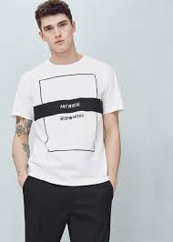 Text Cotton T Shirt Men Mango Man United Kingdom Tee Shirt Designs Cool T Shirts Shirt Print Design