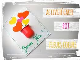 Coloriage fete des grands meres activité : Fete Des Meres Activite Manuelle Carte Pot De Fleurs Youtube