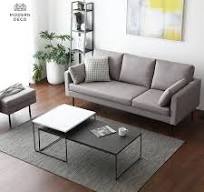 Sofá esquinero de tela nórdica, mueble pequeño en forma de L, para sala de  estar y el hogar