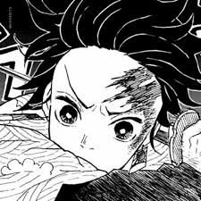 Black And White Manga Icons Tanjiro Kamado Icon Kimetsu No Yaiba In 2020 Anime Icons Anime Manga Anime