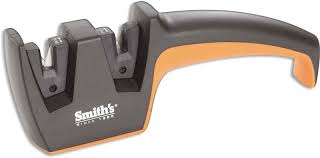 Insert the blade into the manual sharpener at the base, which is where the blade meets the handle. Smith S Knife Sharpener Smith S Edge Pro Pull Thru Sharpener Sm 50090