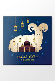 Das ist das neue ebay. Eid Al Adha Greeting Social Media Post With Flat Goat And Mosque On Blue Background Ai Free Download Pikbest