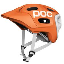 Poc Trabec Race Orange White Mountain Bike Helmet Mountain Bike Helmets Bike Helmet Helmet