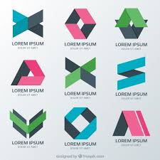 Download Psychology Logos With Different Abstract Figures For Free Vector Free Abstract Logo Design