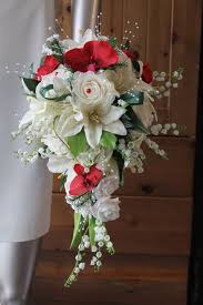 Majestueux Bouquet Mariage Cascade Orchidee Rouge Ou Bordeaux Bouquet De Fleurs Pour La Marie Bouquet Mariee Tombant Bouquet De Mariage Bouquet Mariee Orchidee