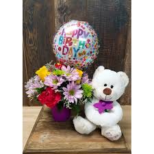 #container gardening #flowers #flower pics #yarrow #dahlias #celosia #reds and yellows #pretty #the selection at our local hardware store is kind of limited #but they had the hose i wanted and we like to throw money their way when we can. Happy Birthday Flowers And Teddy Bear Cheap Online