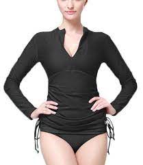 Ubestyle Women Swimming Uv Sun Protection Long Sleeve Rash Guards Beach Wear Be Sure To C Swim Shirts For Women Fashion Clothes Women Long Sleeve Rashguard