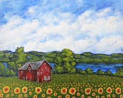 26 and 27 and sept. Liz S Sunflowers On Canandaigua Lake By Mike Kraus Art Finger Lakes Upstate Ny Rochester New York Syracuse Fun Painting By Mike Kraus Saatchi Art