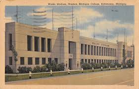 Details About Kalamazoo Michigan Western Michigan College Waldo Stadium Postcard J48544