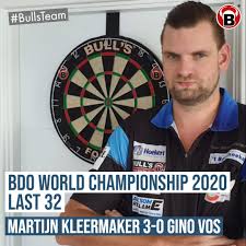 De avondsessie op dag vijf van het wk darts wordt afgetrapt door een nederlander. Twitter à¤ªà¤° Bull S Darts A Flawless Start For Debutant Martijn Kleermaker At The Bdo World Championship As He Defeats Compatriot Gino Vos In Straight Sets 3 0 The Dutch Giant Will Face Paul