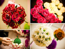 40+ christmas ball ornament ideas for you to try this year! Red Pink And Ivory Roses And Colorful Gerbera Daisies Arranged In Floral Pomander Balls