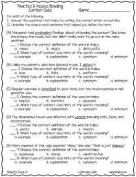 Context Clues Practice Assess Free No Prep Printables For Grades 4 5 Context Clues Worksheets Context Clues Context Clues Assessment