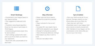 Fantasy Football Draft Cheatsheets App Custom Rankings