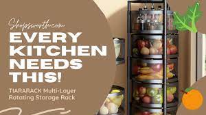 If you have any questions, please contact us by email. Multi Layer Kitchen Rotating Storage Basket Youtube