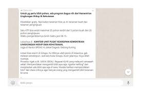 Contoh surat lamaran kerja kehutanan majalah hutan Viral Informasi Pembagian Bibit Pohon Gratis Dari Klhk Ini Penjelasannya Halaman All Kompas Com