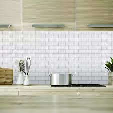 Kitchen tiles with fruit design fruit design kitchen. Peel And Stick Backsplash 10x10 Inch Removable 3d Subway Wall Tiles Pack Of 4 For Kitchen Or Bathroom Lazada Ph