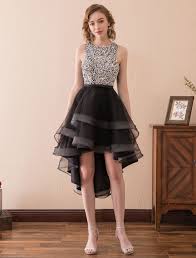 4.3 out of 5 stars 521. Cocktail Dresses Black Sequin Formal Party Dress High Low Tiered Cutout A Line Wedding Guest Dress Wedding Guest Dress Milanoo Com