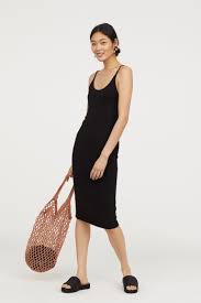 Ribbed Jersey Dress Dresses Fashion H M Fashion