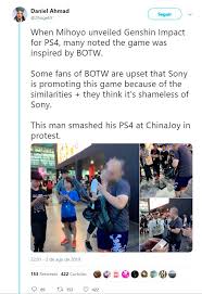 Image People At Sony S Chinajoy Were Angry At The Genshin Impact Reveal Because They Think Sony Was Ripping Off Breath Of The Wild Ps4