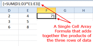Excel Single Cell Array Formula Excel Excel Formula Formula