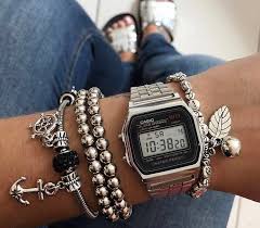 Casio Vintage Casio Feminino Acessorios Prateados Relogio Casio Feminino