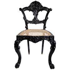 Get 5% in rewards with club o! 4 Unique Rococo Revival Solid Ebony Anglo Indian Ceylon Chairs For Sale At 1stdibs