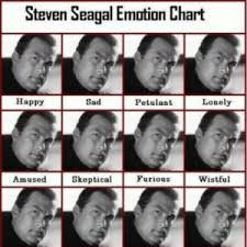 Steven Seagal Emotion Chart Happy Sad Petulant Lonely