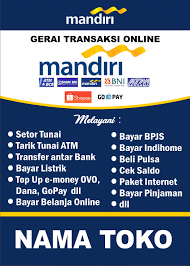 Disni saya bagikan desain banner agen bni46 tersebut. Download Contoh Spanduk Agen Mandiri Link Karyaku