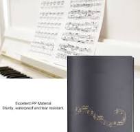 Sheet Music Folder PP 60 Pages Capacity Writable Music Sheet File Paper  Stor BX5
