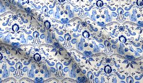 Download a free preview or high quality adobe illustrator ai, eps, pdf and high resolution jpeg versions. Craft Supplies Tools Blue Floral Fabric Hat Making Hair Crafts
