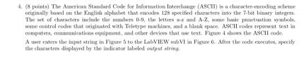 Iso 646 and ia5 ( international alphabet no. Solved 4 8 Points The American Standard Code For Chegg Com